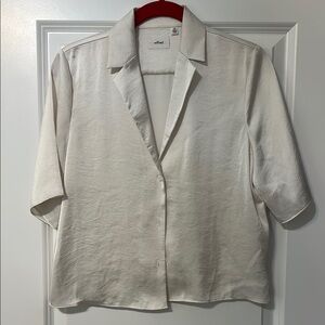 Wilfred for Aritzia Cream Button-Up Women's XS Top